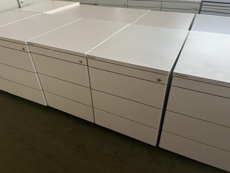 Neudrfler Rollcontainer weiss 48x60x58 cm mit Laden