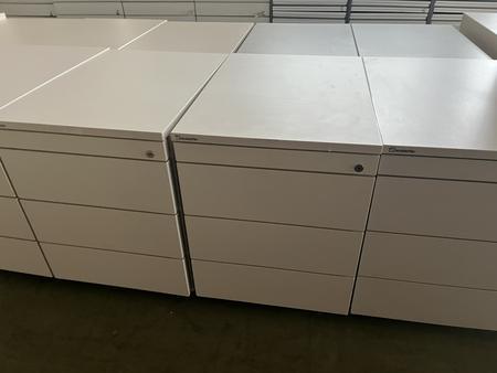 Neudrfler Rollcontainer weiss 48x60x58 cm mit Laden