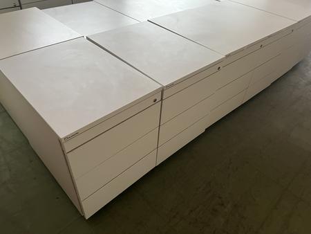 Neudrfler Rollcontainer weiss 48x60x58 cm mit Laden