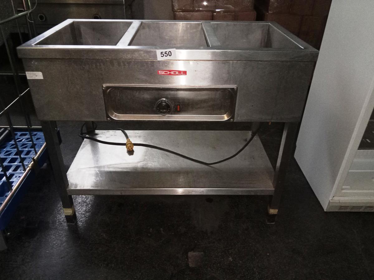 SCHOLL BAIN MARIE 3 x 1/1 Edelstahlausführung 160/110/90 cm?d=2024-11-01 04:32:26