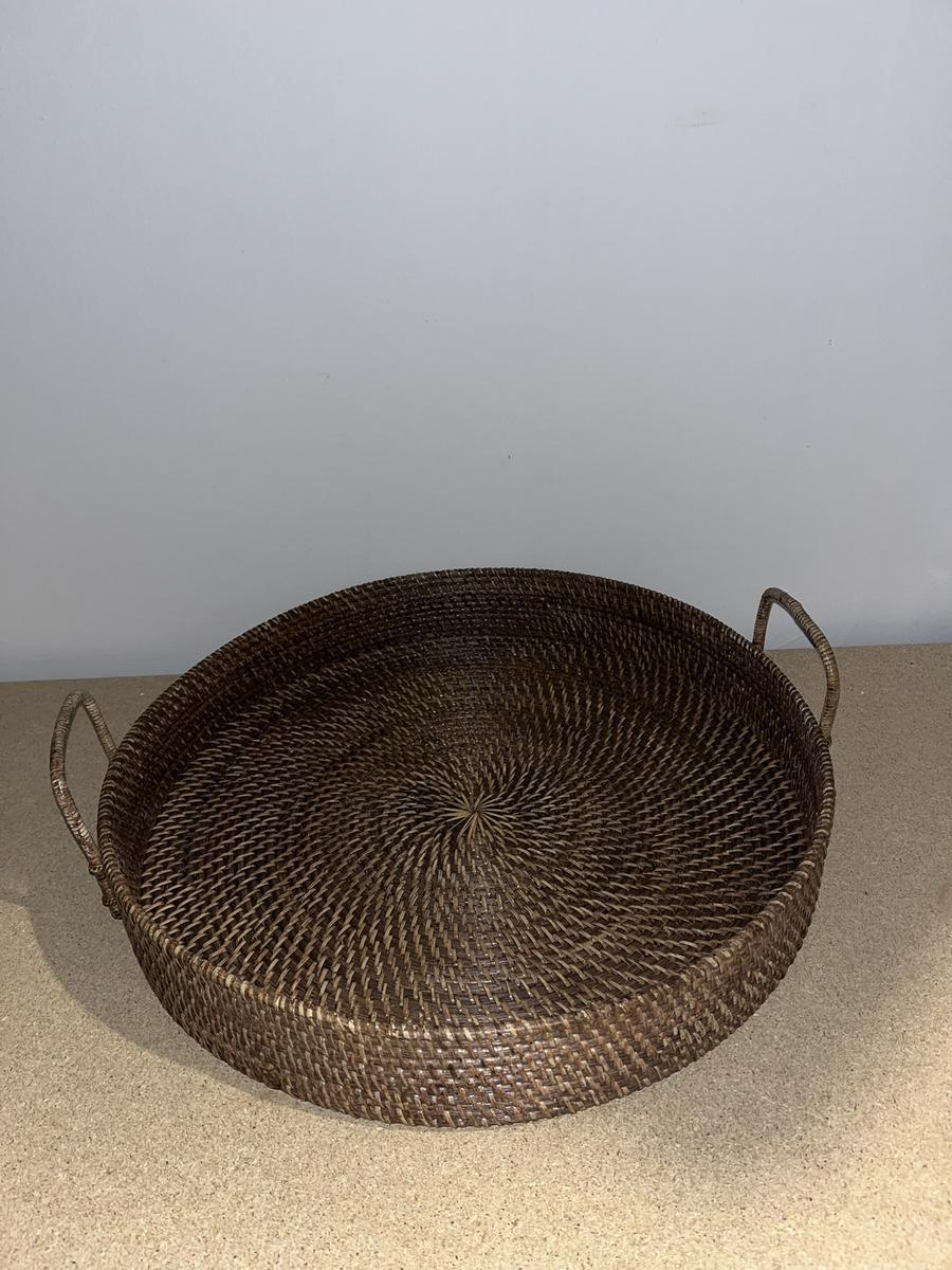 Servierkorb aus Rattan, groß 50cm