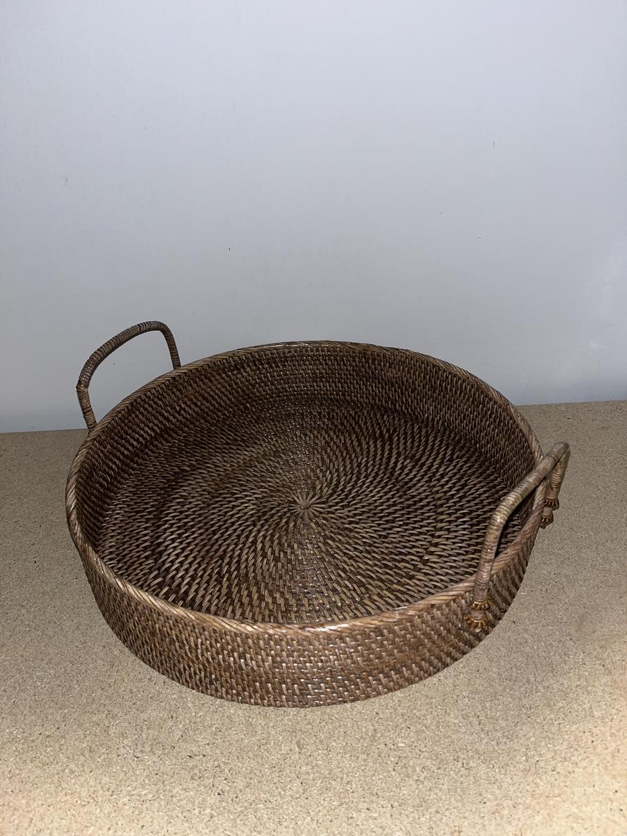 Servierkorb aus Rattan, medium