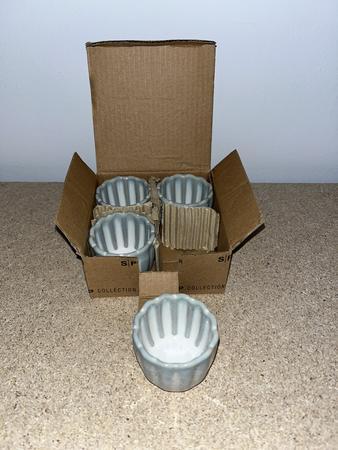 4x Kleiner Becher /Dipschale Lotus