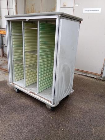 Alu Transportwagen mit Einschubmglichkeit, 150x70x170cm