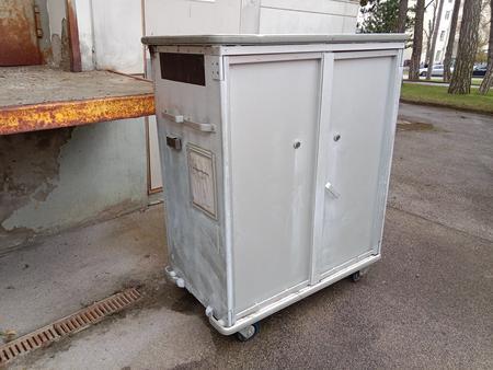 Alu Transportwagen mit Einschubmglichkeit, 150x70x170cm