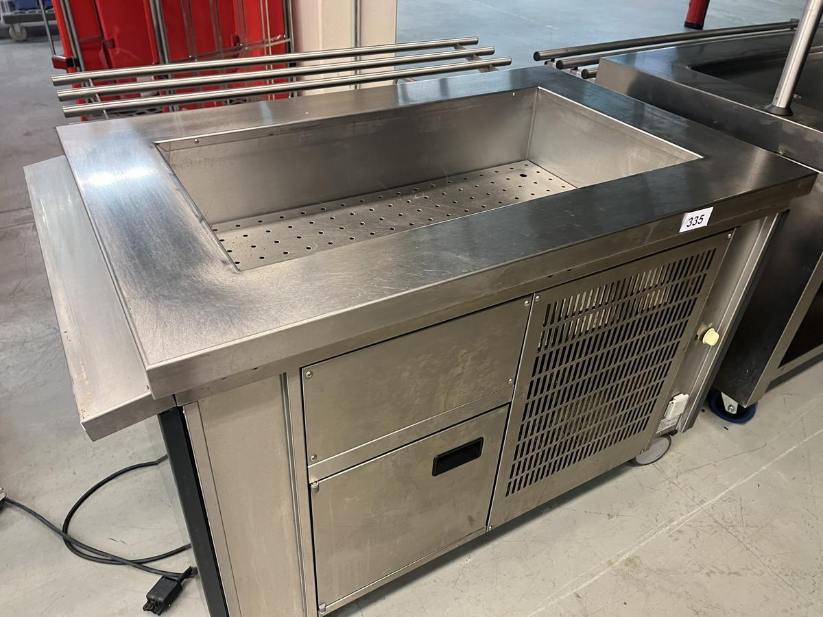 Rieber Rolling Kalt Buffet, Kühlwanne 3x1, ohne Aufsatz und Beleuchtung, +2/+10, 127x82x90cm