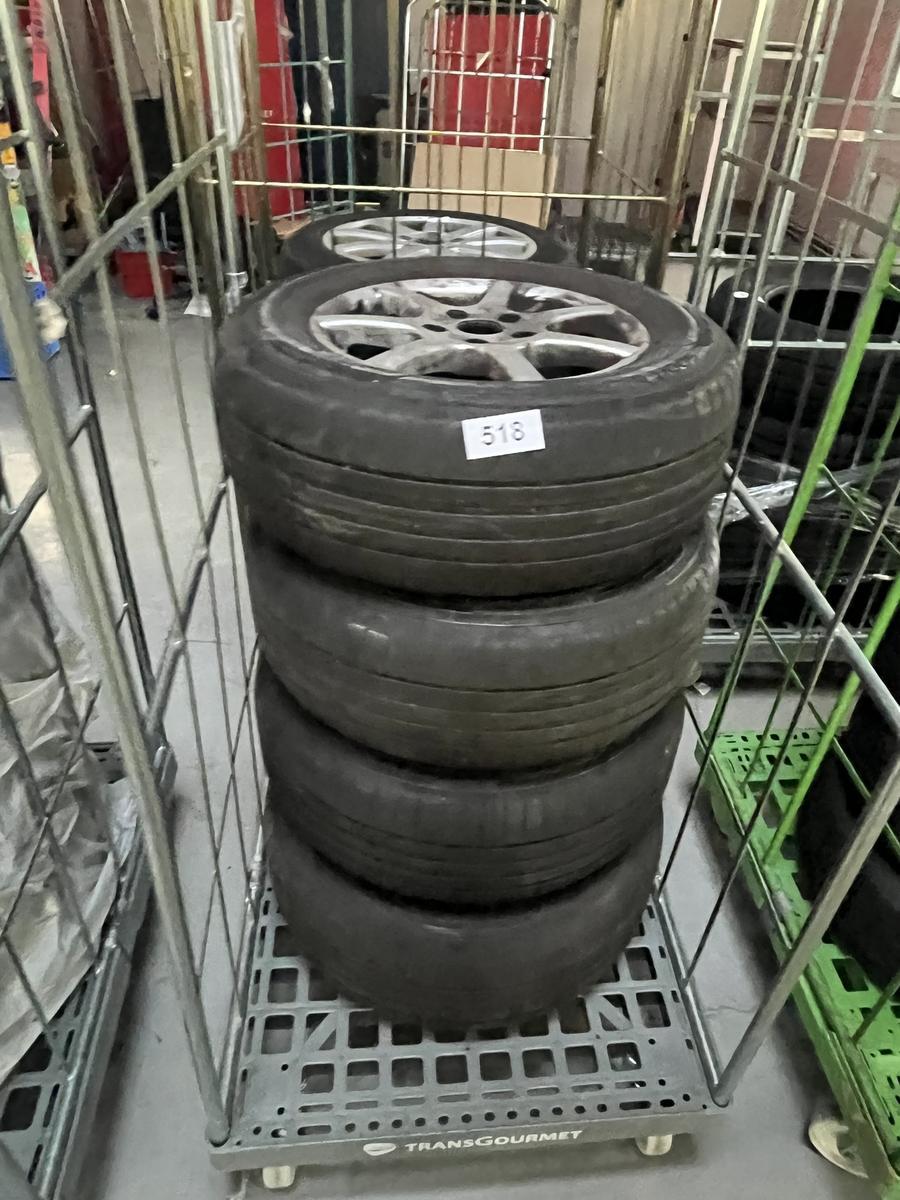 4 Stk. Alufelgen mit Dunlop 215/65R15 Sommerreifen