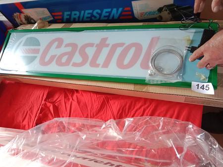 Castrol Thekenschild beleuchtet ca. 100x25 cm