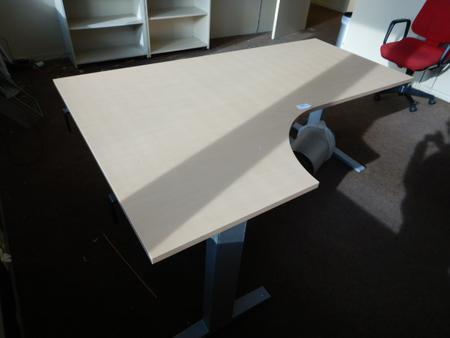 Schreibtisch Winkelkombination 100x80 cm mit Rckwandmodul