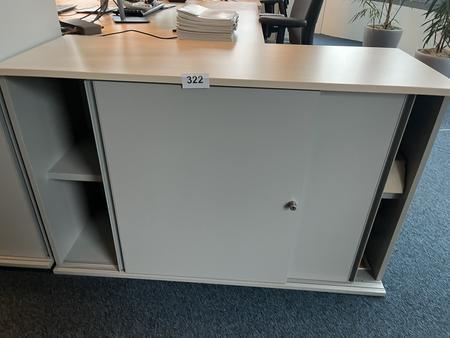 Aktenschrank, 120cm lang, 2 Ordner hoch, 45cm tief