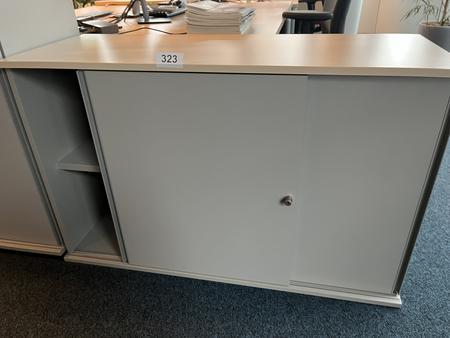 Aktenschrank, 120cm lang, 2 Ordner hoch, 45cm tief