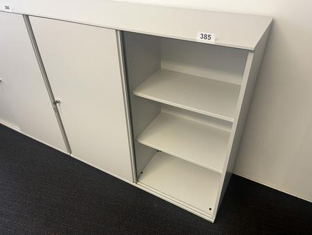 BENE Aktenschrank mit Schiebetren grau 120/110 cm