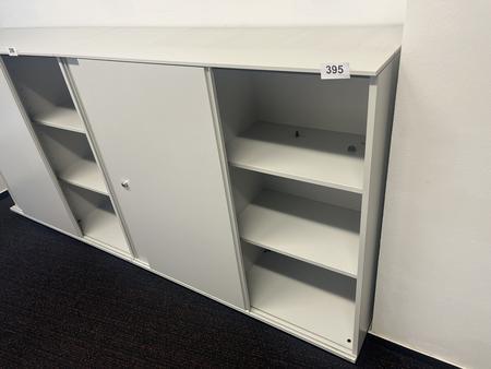 BENE Aktenschrank mit Schiebetren grau 120/110 cm