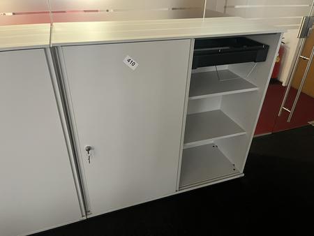 BENE Aktenschrank mit Schiebetren grau 120/110 cm