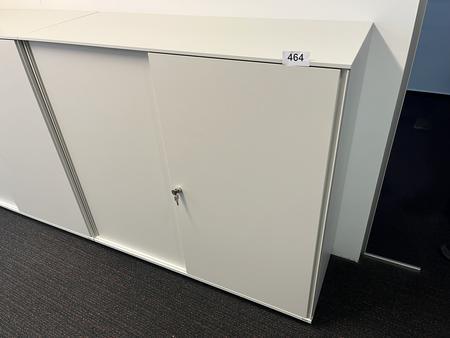 BENE Aktenschrank mit Schiebetren grau 120/110 cm