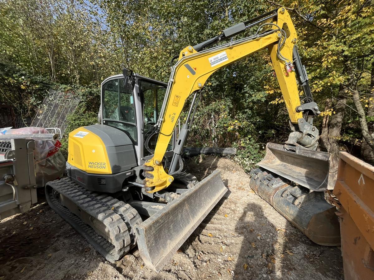 Wacker Neuson Bagger EZ 50 Baujahr 2021, 36 KW, 4 Löffel 140,75,50,30 er, Maschine im Topzustand, verglaste Kabine