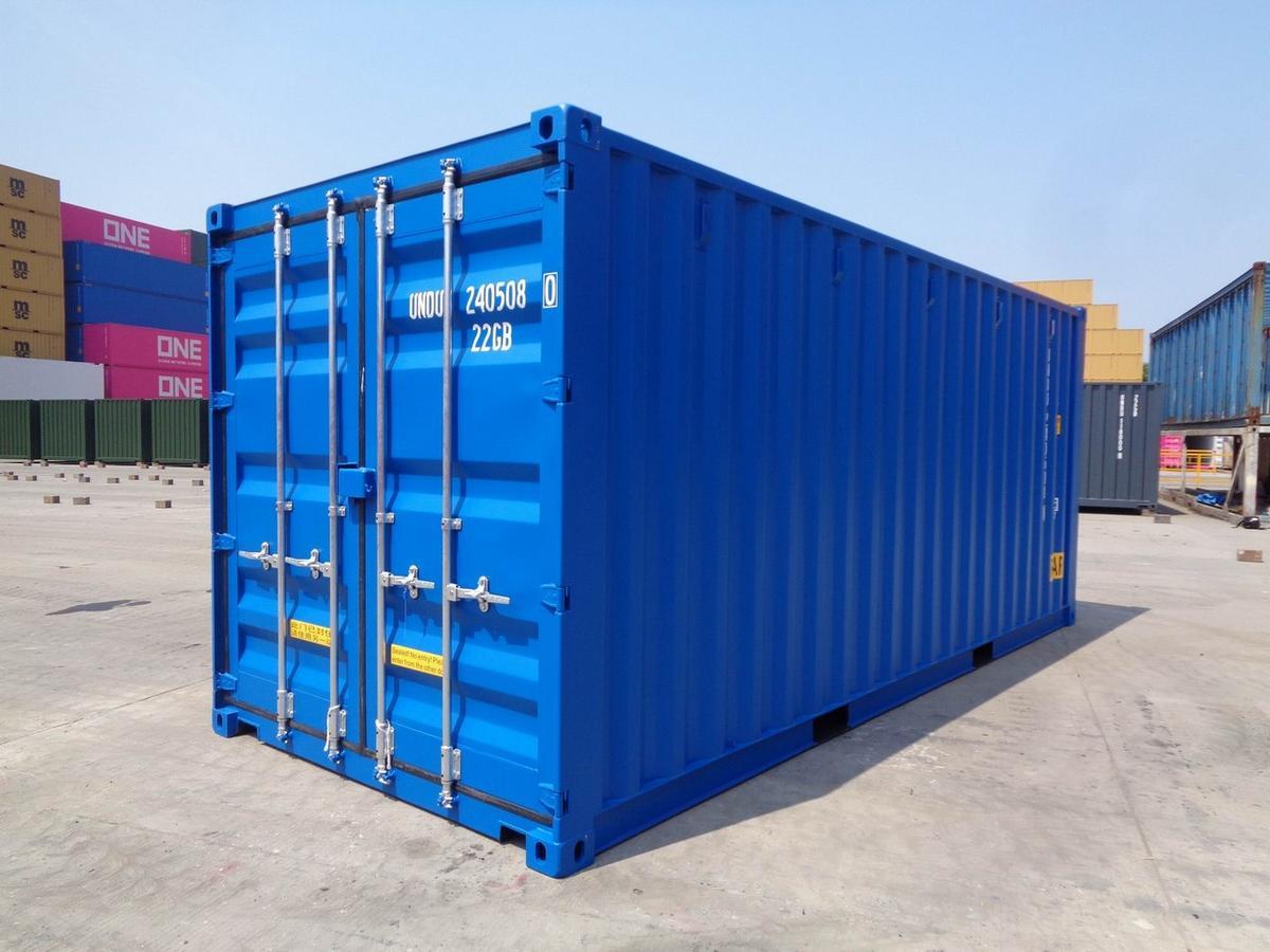 20 Fuß ISO See- und Lagercontainer, Double Door, RAL 5010 enzianblau, Containernummer: UNDU240504-8?d=2024-12-04 20:19:51