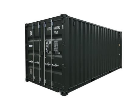 20 Fu ISO See- und Lagercontainer, RAL 6007 flaschengrn , Containernummer: UNDU228235-0