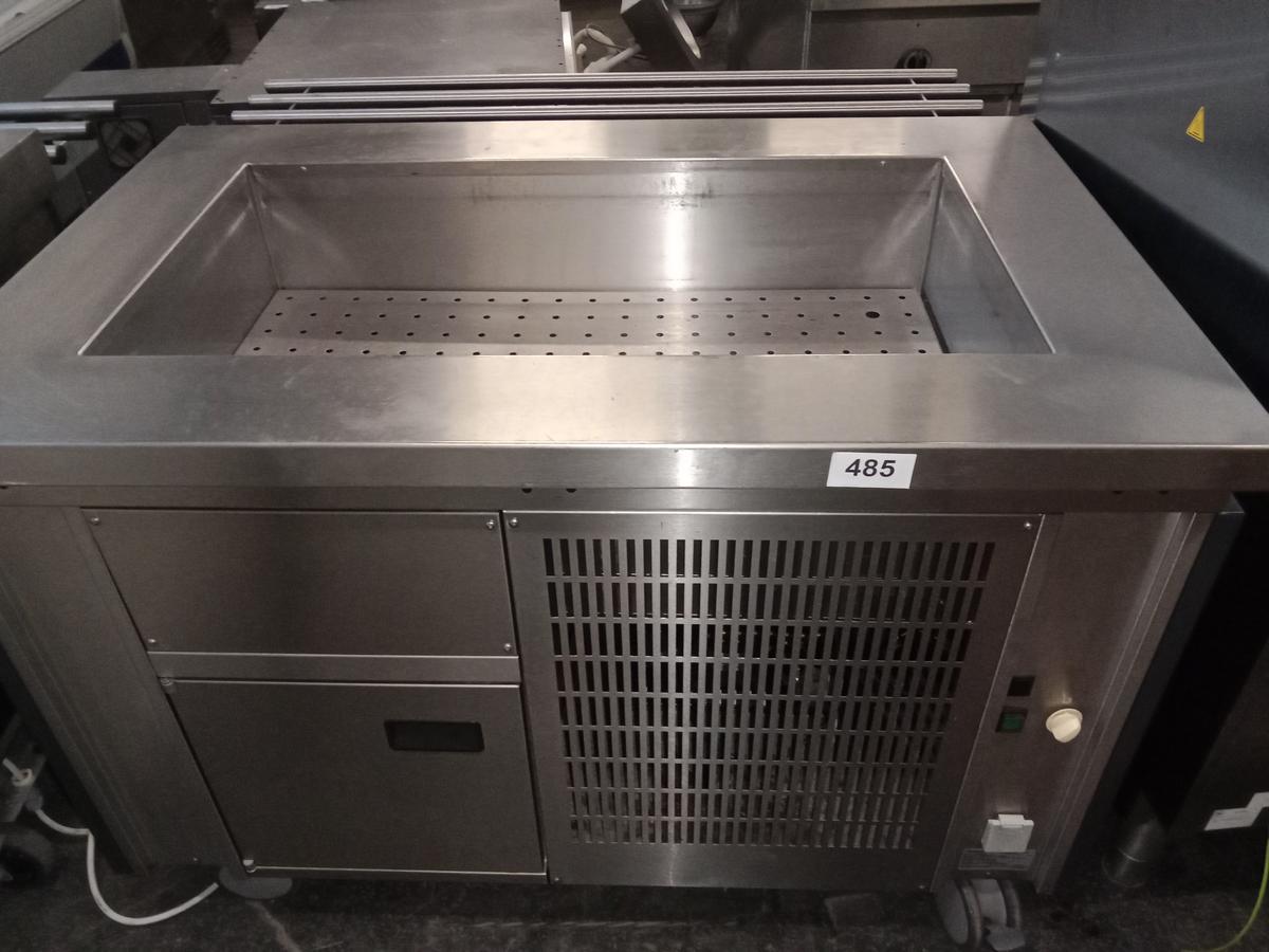 Rieber Rolling Kalt Buffet, Kühlwanne 3x1, ohne Aufsatz und Beleuchtung, +2/+10, 127x82x90cm