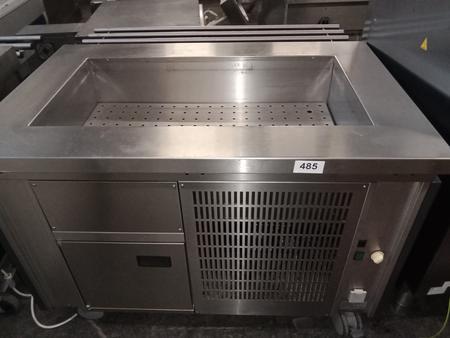 Rieber Rolling Kalt Buffet, Khlwanne 3x1, ohne Aufsatz und Beleuchtung, +2/+10, 127x82x90cm