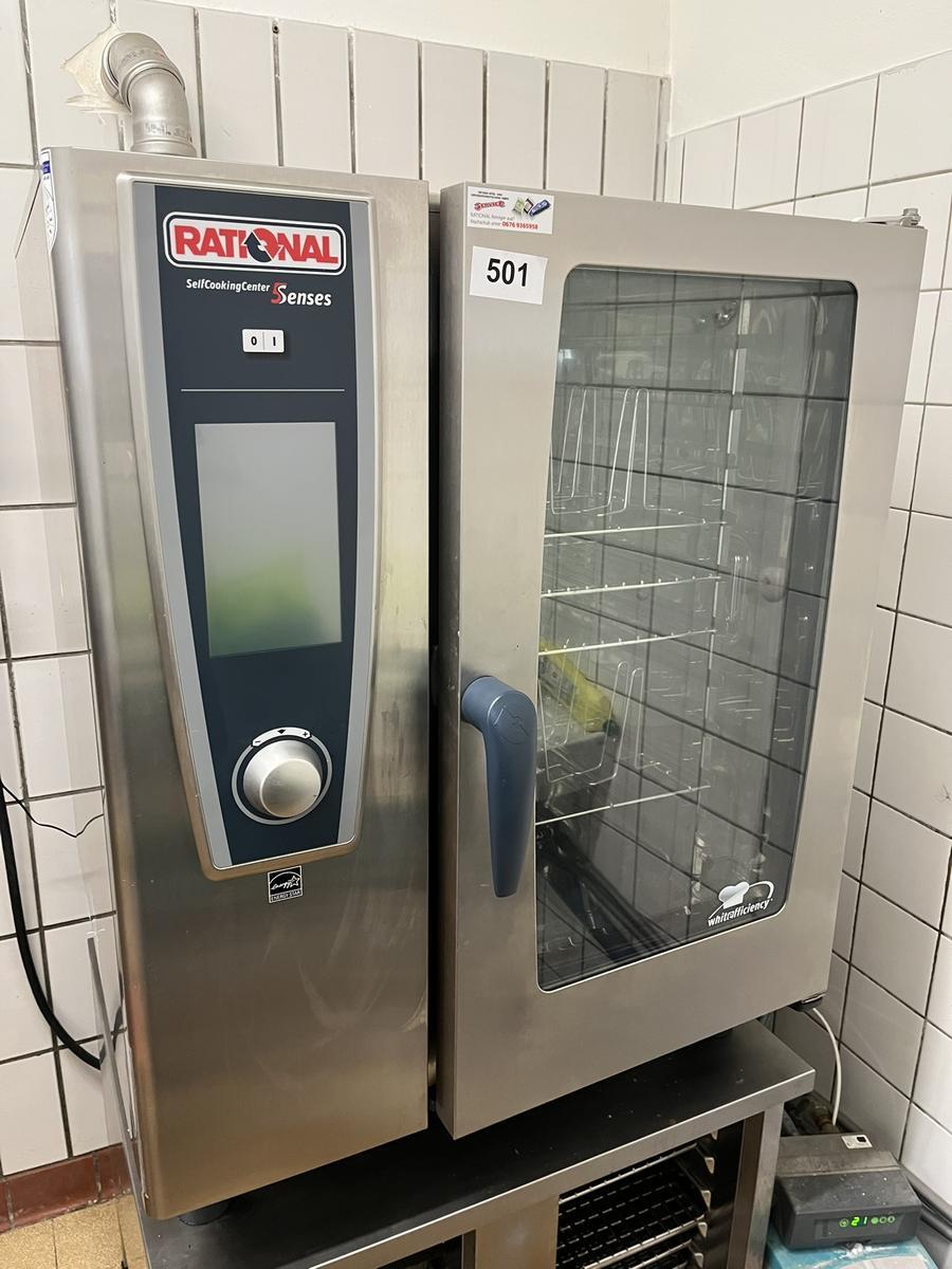 RATIONAL Kombidämpfer SELF COOKING CENTER SCC WE 101 mit Unterbau, Elektro 18.6 kW, 10 Einschübe - Topzustand, mit Grillmöglichkeit,Funktion kontrolliert?d=2024-12-18 07:40:12