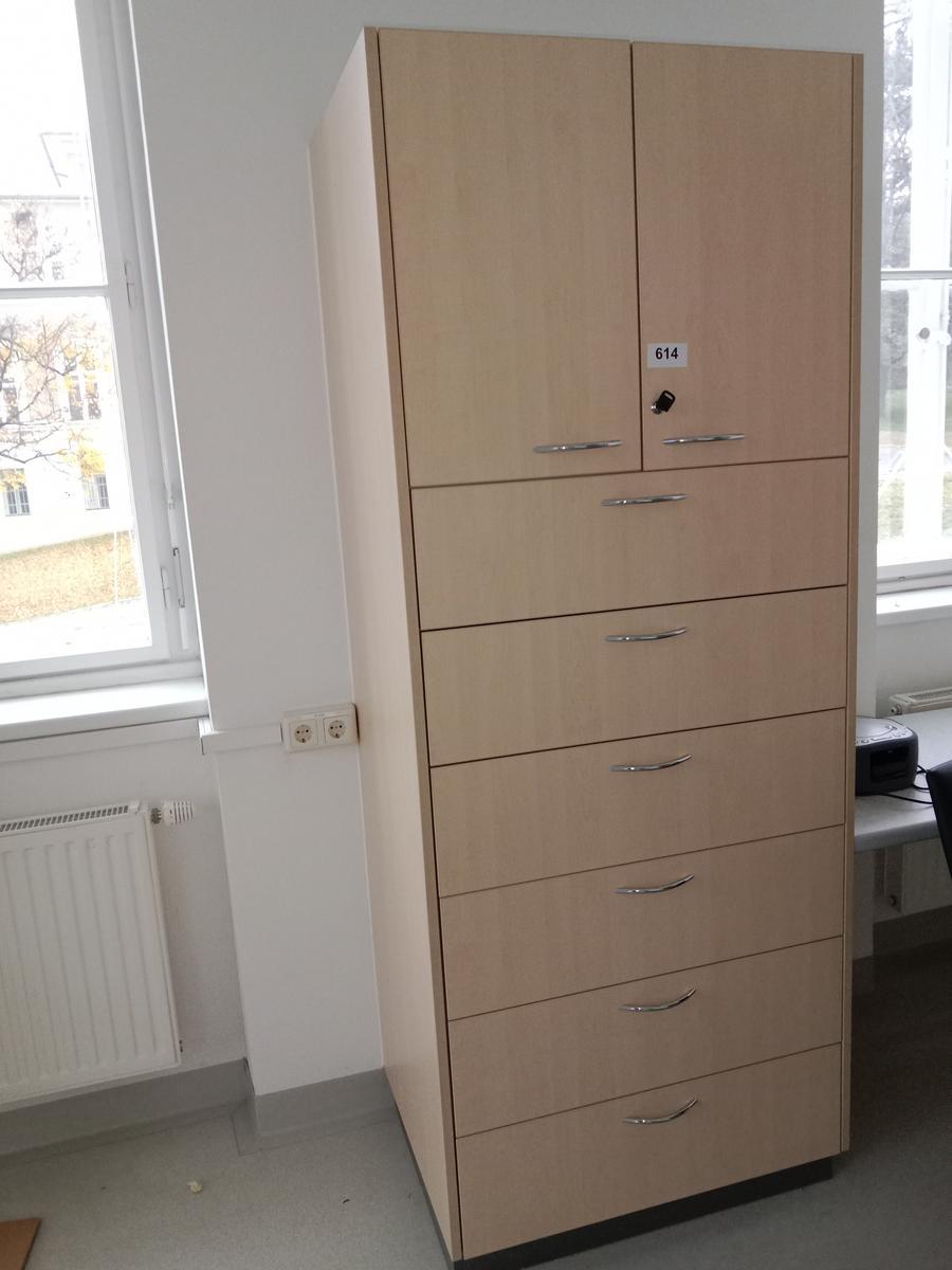 Wandschrank mit 2 Flügeltüren und 6 Ausziehladen, 80x60x210cm?d=2024-12-20 21:19:45