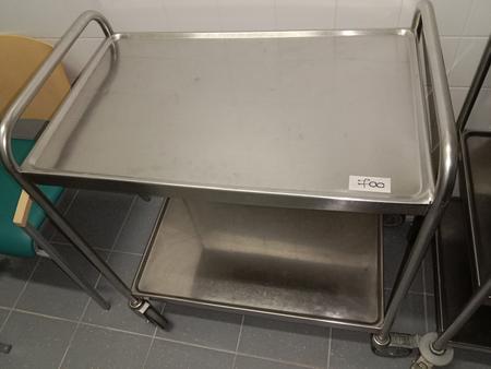 Hupfer Edelstahl Servierwagen 80x50x100cm