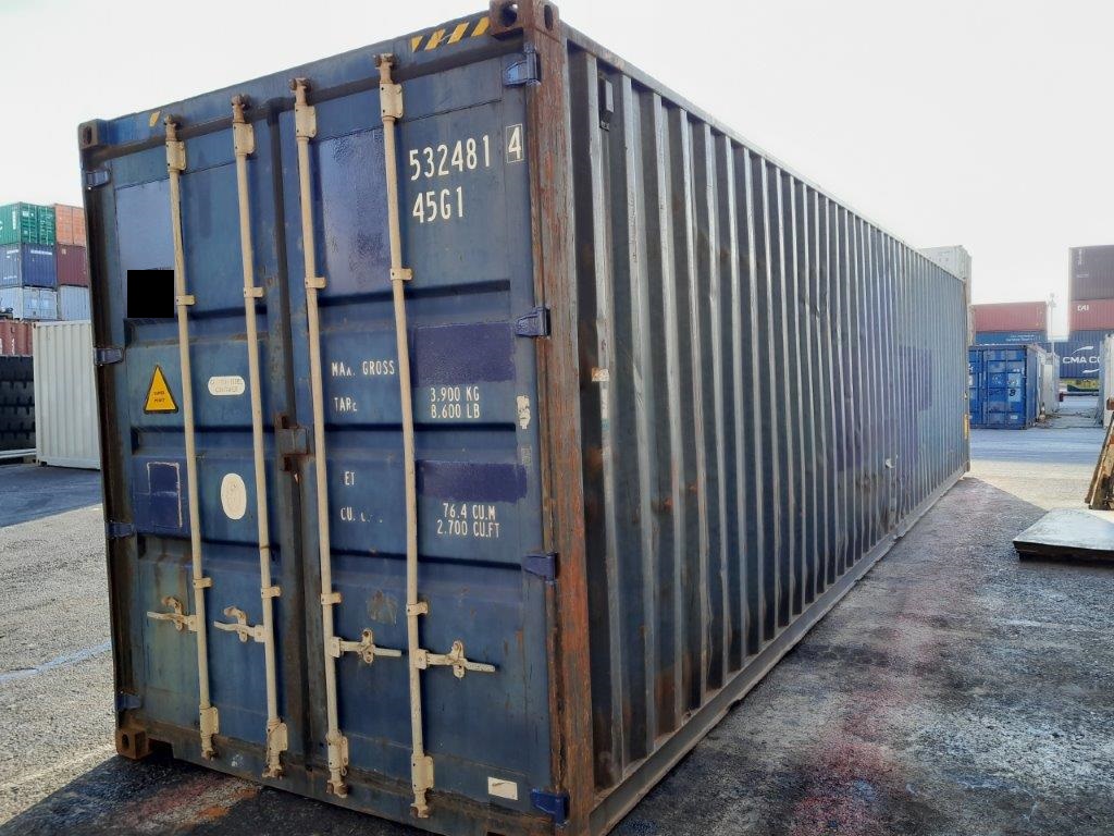 40 Fuß High Cube ISO See- und Lagercontainer, blau, Containernummer: XXXX532481-4?d=2025-01-15 09:38:49