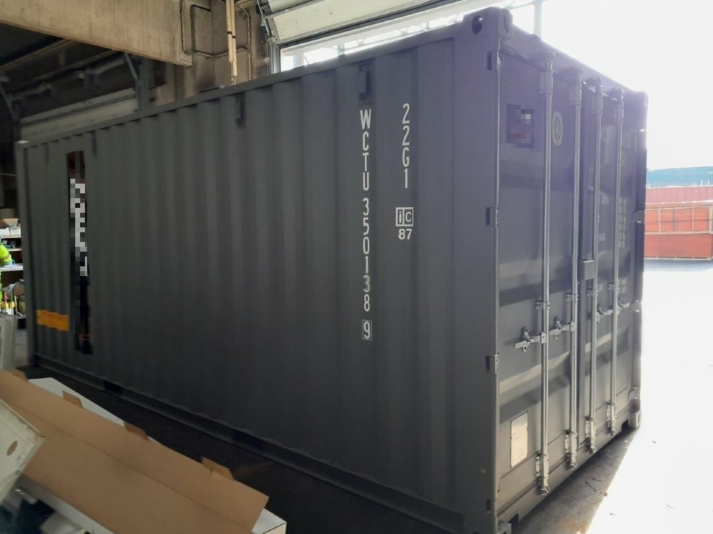 20 Fuß ISO See- und Lagercontainer, Double Door, RAL 7005 mausgrau , Containernummer: NEWU350128-5?d=2025-01-15 09:54:58