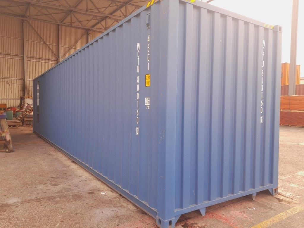 40 Fuß High Cube ISO See- und Lagercontainer, RAL 5010 enzianblau, Containernummer: WNGU521398-9?d=2025-01-15 09:53:27