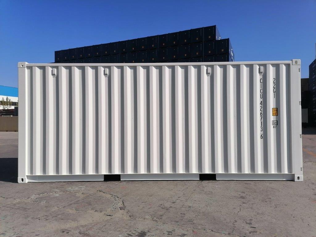 20 Fuß ISO See- und Lagercontainer, RAL 9010 reinweiß, Containernummer: UNDU225537-5?d=2025-01-15 09:42:57