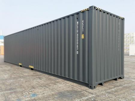 40 Fu High Cube ISO See- und Lagercontainer, RAL 7016 anthrazitgrau, Containernummer: WNGU519350-0