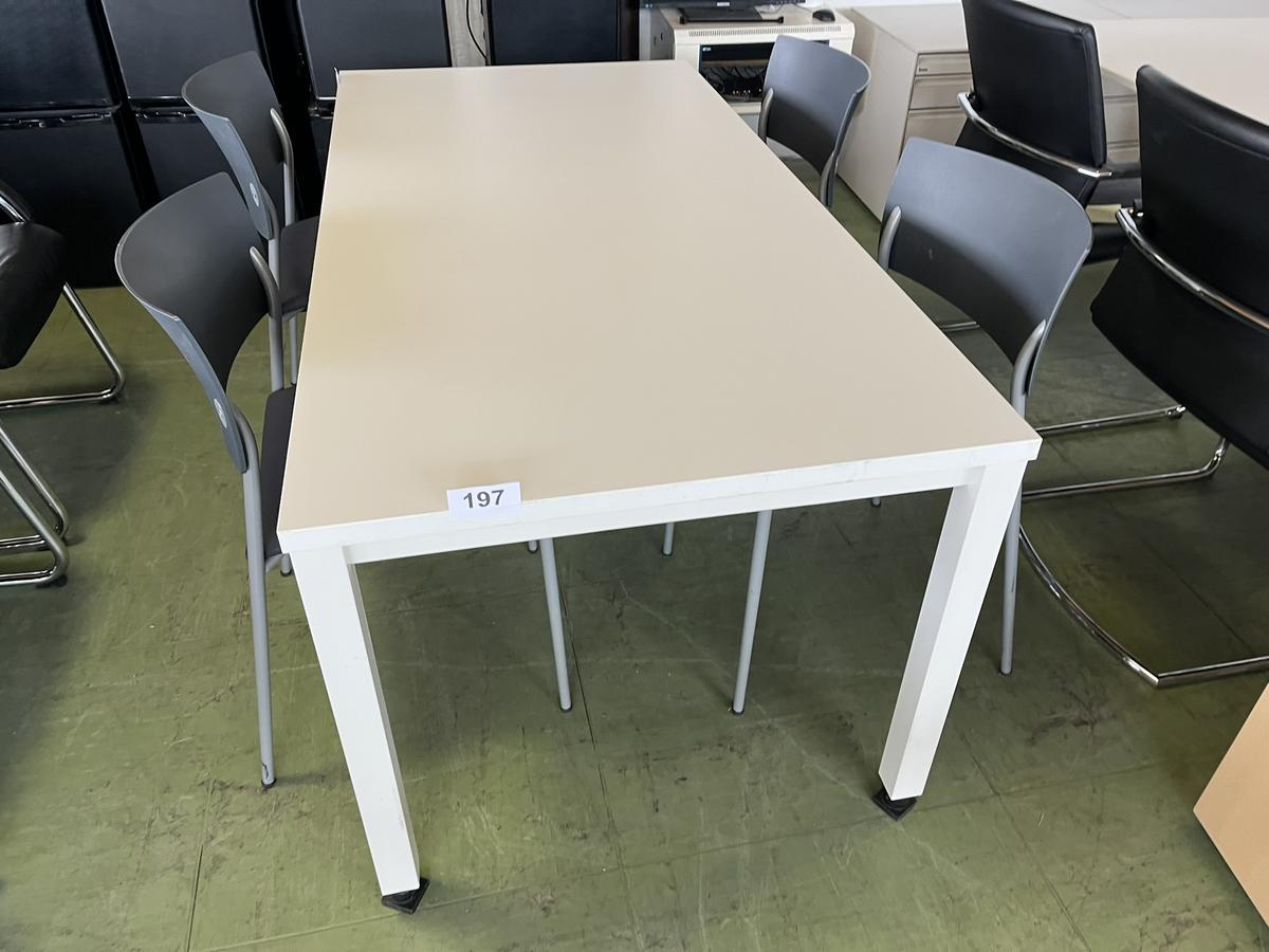 Besprechungstisch ca. 160/80 cm mit 4 Stück Stühlen