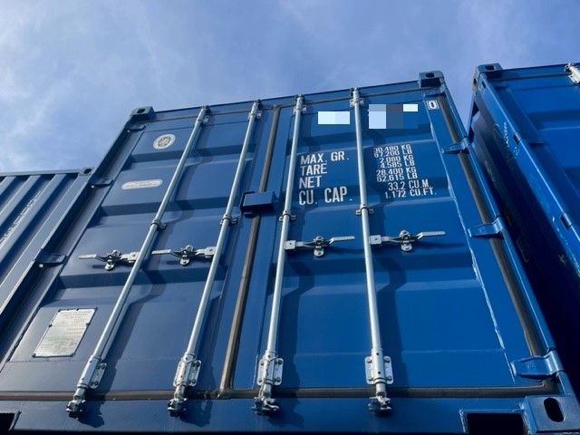 LINZ: 20 Fuß ISO See- und Lagercontainer, RAL 5010 enzianblau, Containernummer: UNDU2072733