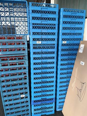 15 Stk. Glserracks/Waschkrbe, Hhe 10cm / 500/500/100/80