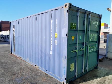 20 Fu ISO See- und Lagercontainer, RAL 5013 kobaltblau, Containernummer: WCTU860944-2