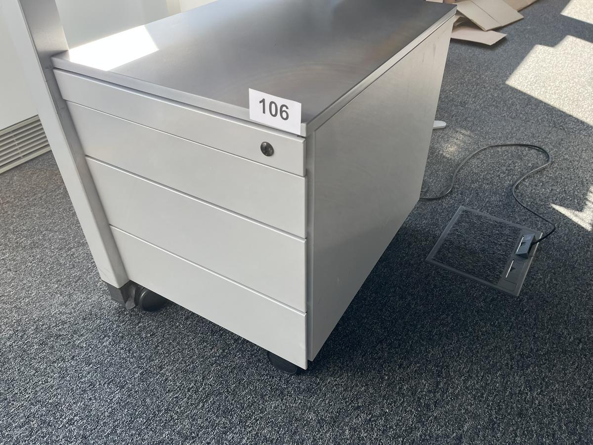 Rollcontainer Steelcase 43/60/55 cm mit Auszugsladen