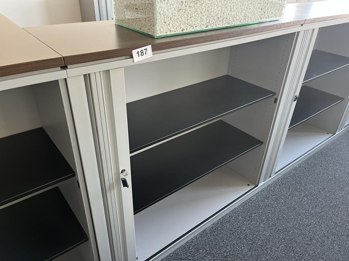 Aktenschrank Steelcase mit Rollo ca. 120/43/110 cm