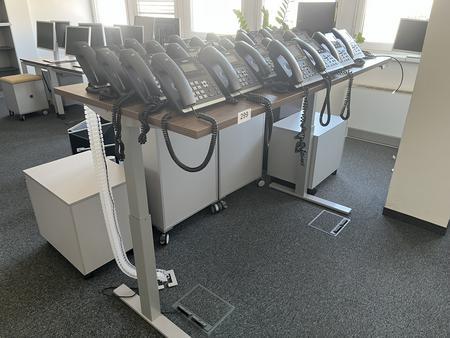 elektrisch hhenverstellbarer Schreibtisch ca. 180/80 cm Steelcase