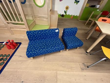 Kindersitzsofa Bank 80/45/50 cm plus Stuhl