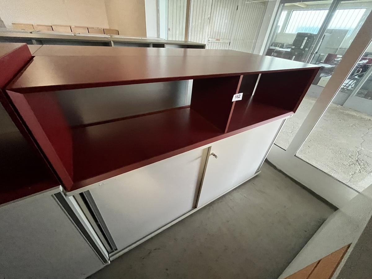 Aktenschrankmodul 2 teilig 160/85 cm plus offenes Regal 160/30 cm