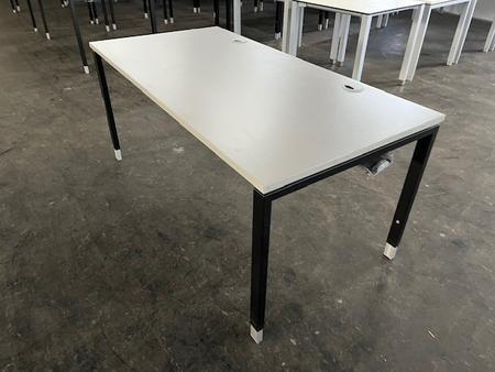 HALI Schreibtischmodul Platte grau , Rahmen schwarz 170/80 cm