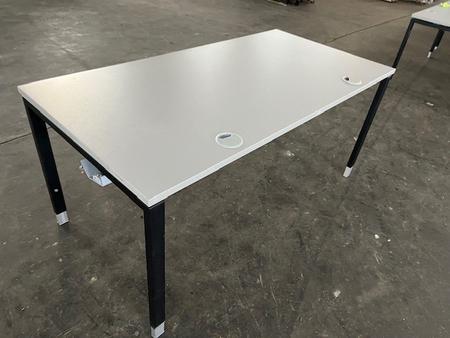 HALI Schreibtischmodul Platte grau , Rahmen schwarz 170/80 cm