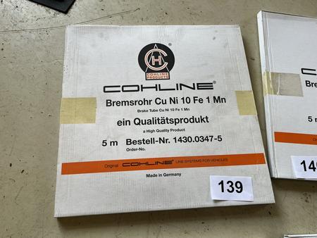 5 m Kupfer/Nickel Bremsleitung
