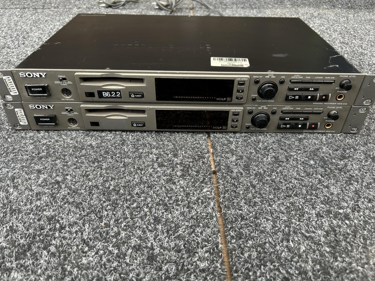 2 x Sony MDS-E12 Mini-Disc Recorder