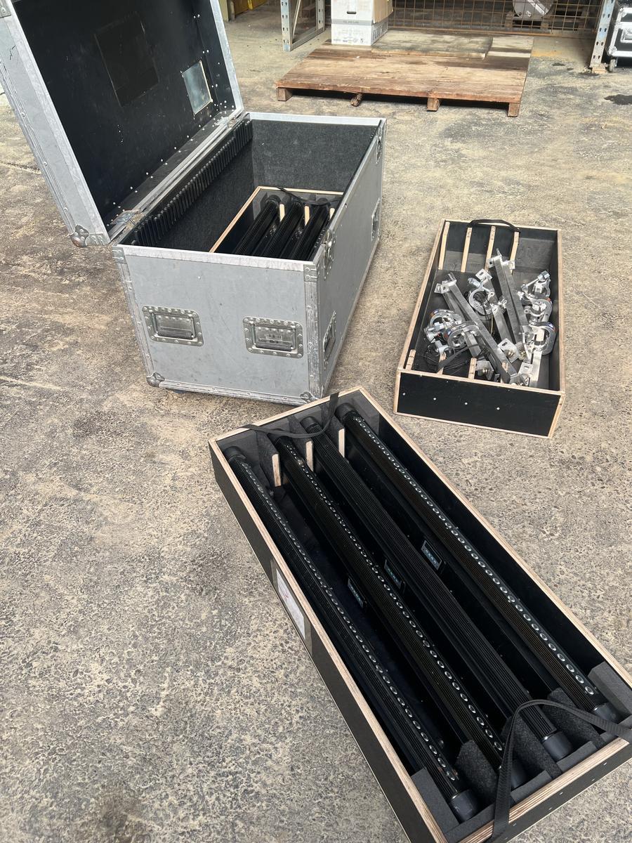 8x Shotec Sunstrip PRO RGB incl. Riggingbars and case