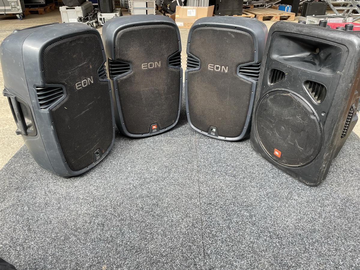 3 x JBL EON 15 + 1 x JBL PRX