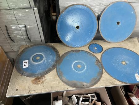 5 Stück Diamantsägeblätter 350 mm und 1 Stk 125mm 5 Stück Diamantsägeblätter 350 mm und 1 Stk 125mm