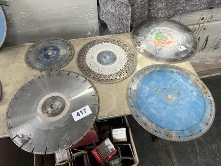 3 Stück Diamantsägeblätter 350 mm, 1 Stk. 300mm, 1 Stk. 250mm 3 Stück Diamantsägeblätter 350 mm, 1 Stk. 300mm, 1 Stk. 250mm
