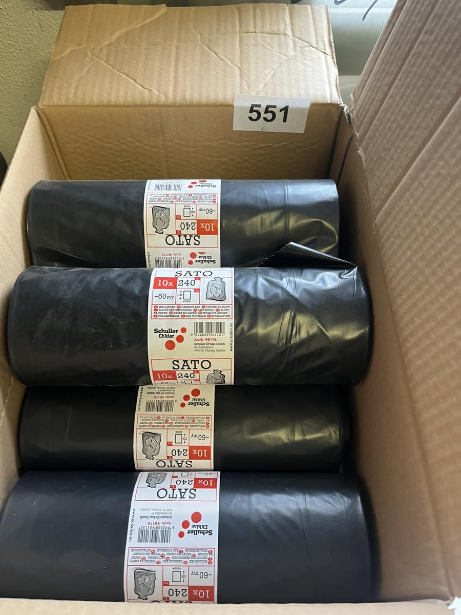 50 Stk. SATO Müllsäcke 240 Liter - fabriksneu